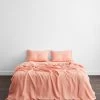 Peach 100% French Flax Linen Bedding Set 2 Peach 100% French Flax Linen Bedding Set -Bed Series Store BEDDINGSET01 43ed8047 464f 44de 9e35 633c4a97e7b8