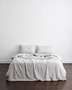 Fog 100% French Flax Linen Bedding Set