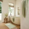 Sage 100% French Flax Linen Bath Mat -Bed Series Store BEDTHREADSMATSAGE01