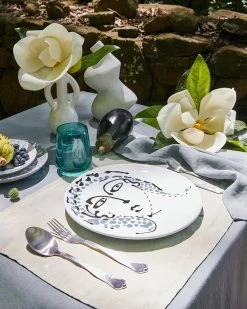 Mineral 100% French Flax Linen Tablecloth -Bed Series Store BT AL Mineral 030 66a14635 c0b9 42bb a721 231fc313730e