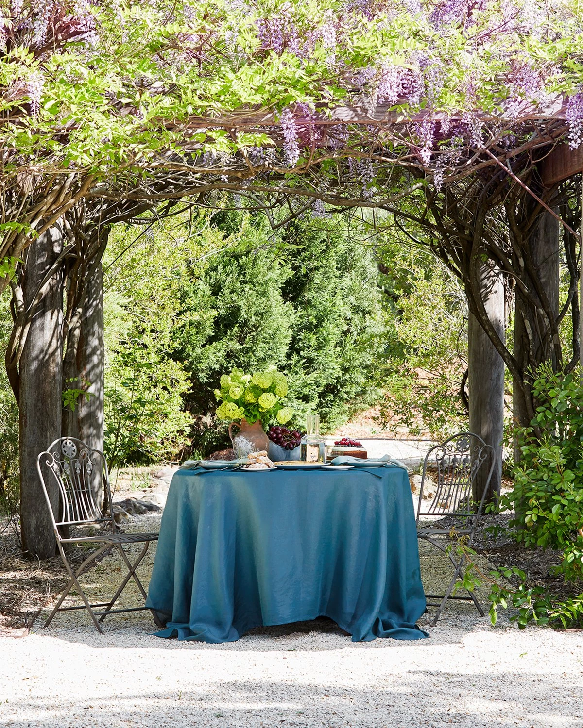 Petrol 100% French Flax Linen Placemats (Set Of Four) 6 Petrol 100% French Flax Linen Placemats (Set Of Four) - Image 4