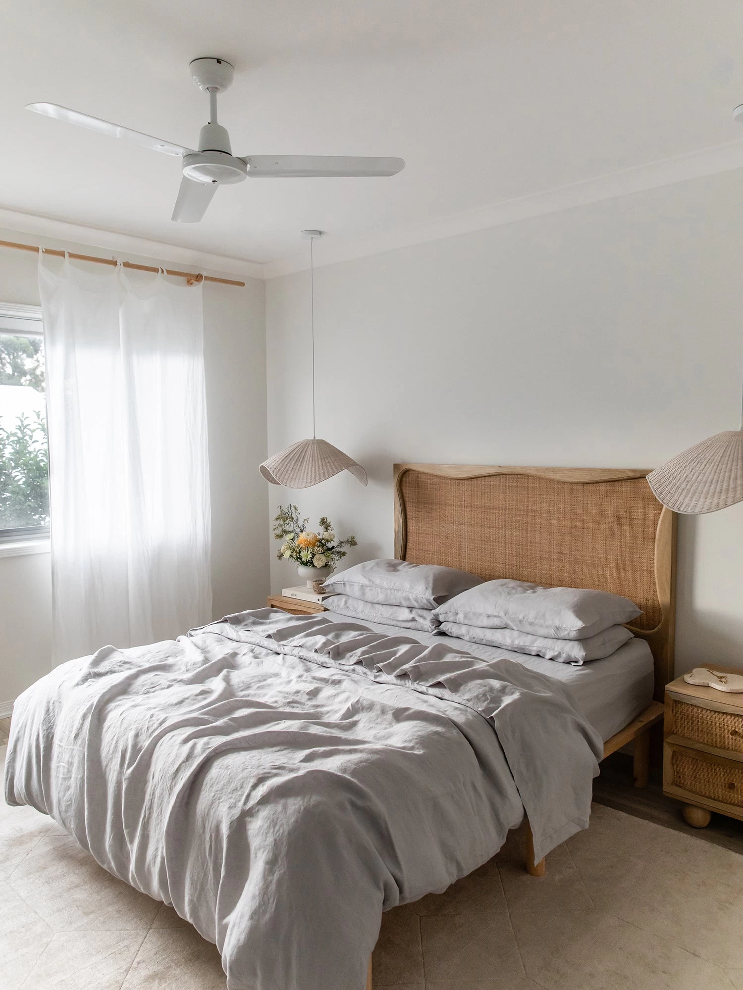 Fog 100% French Flax Linen Pillowcases (Set Of Two) 7 Fog 100% French Flax Linen Pillowcases (Set Of Two) - Image 5