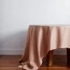 Terracotta 100% French Flax Linen Tablecloth -Bed Series Store BedThreads Tablecloth 24301