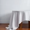 White 100% French Flax Linen Tablecloth -Bed Series Store BedThreads Tablecloth 2463