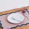 Lavender & Petrol 100% French Flax Linen Scalloped Placemats (Set Of Four) -Bed Series Store BedThreads 04 06 202113980 jpg