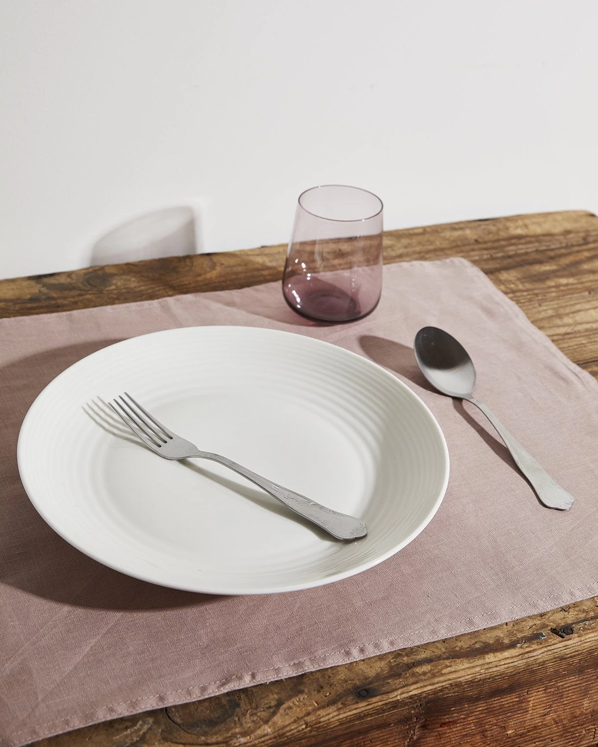 Lavender 100% French Flax Linen Placemats (Set Of Four) 3 Lavender 100% French Flax Linen Placemats (Set Of Four)