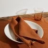 Rust 100% French Flax Linen Napkins (Set Of Four) -Bed Series Store BedThreads Stills Wollombi 132 1