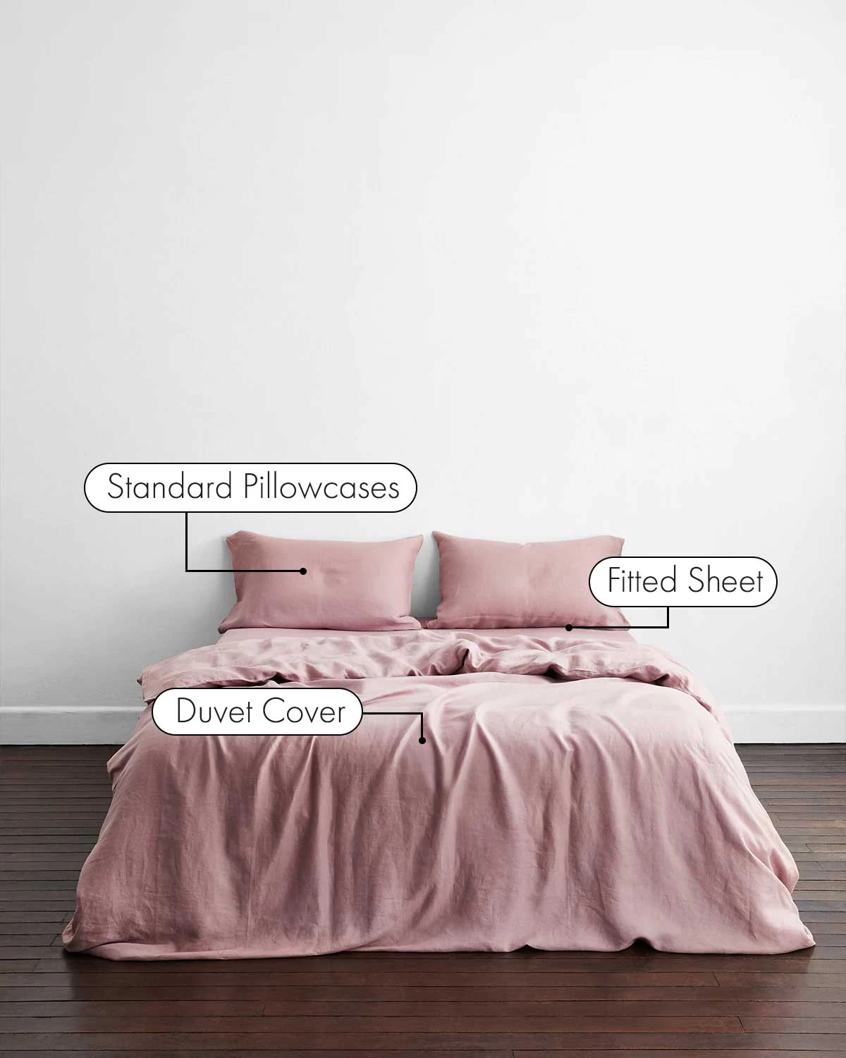 Lavender 100% French Flax Linen Bedding Set 4 Lavender 100% French Flax Linen Bedding Set - Image 2