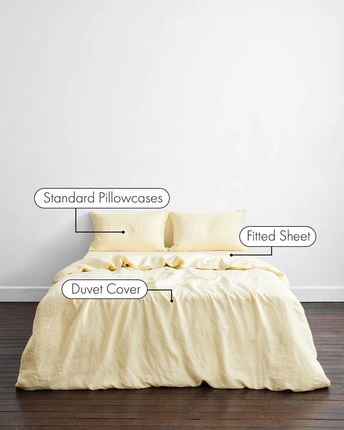 Limoncello 100% French Flax Linen Bedding Set 4 Limoncello 100% French Flax Linen Bedding Set - Image 2