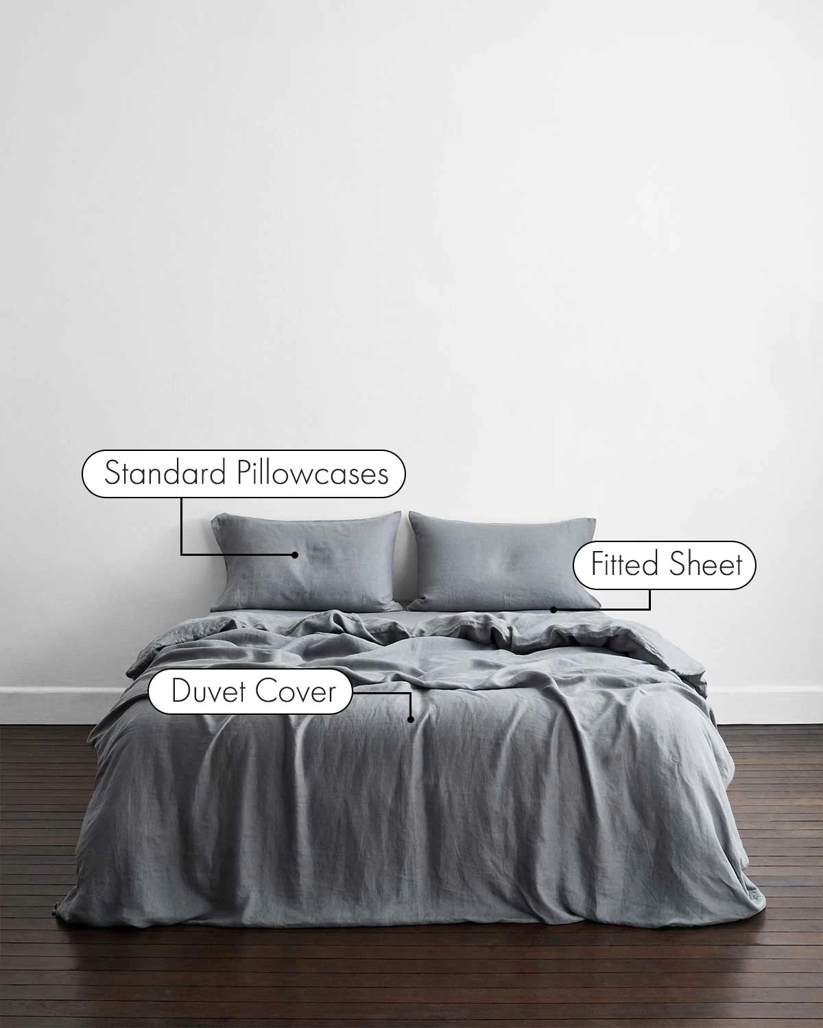 Mineral 100% French Flax Linen Bedding Set 4 Mineral 100% French Flax Linen Bedding Set - Image 2