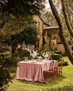 Rosewater & Sage 100% French Flax Linen Cloud Placemats (Set Of Four) -Bed Series Store Cloud RosewaterSage 04