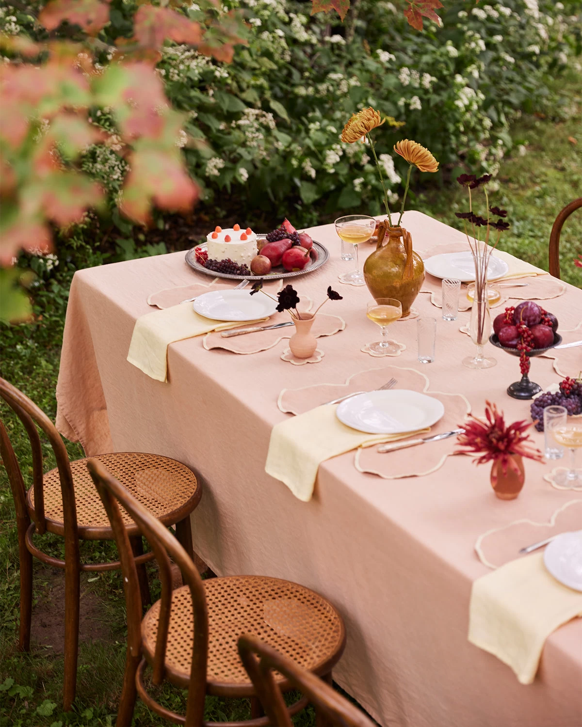 Terracotta & Limoncello 100% French Flax Linen Cloud Placemats (Set Of Four) 5 Terracotta & Limoncello 100% French Flax Linen Cloud Placemats (Set Of Four) - Image 3