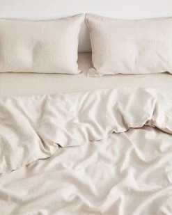 Oatmeal 100% French Flax Linen Duvet Cover -Bed Series Store DUVET03 5a8ebcd1 e7b4 48ff a5f8 58569d139898