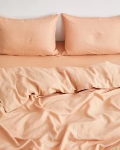 Terracotta 100% French Flax Linen Duvet Cover 9 Terracotta 100% French Flax Linen Duvet Cover -Bed Series Store DUVET03 93b25b54 2fb0 4c7e 83b6 98113cb772a4