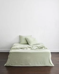 Sage 100% French Flax Linen European Pillowcases (Set Of Two) -Bed Series Store EURO03 c2b76ca9 b8a3 43be 8443 3126cf17e086