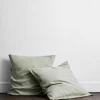 Sage 100% French Flax Linen European Pillowcases (Set Of Two) -Bed Series Store Euros 14