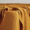 Turmeric 100% French Flax Linen Fitted Sheet -Bed Series Store FITTEDSHEET01 15f0325c 2657 47bc b03c 36b165e515e0