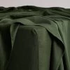 Olive 100% French Flax Linen Fitted Sheet