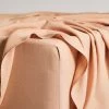 Terracotta 100% French Flax Linen Fitted Sheet -Bed Series Store FITTEDSHEET01 8387daec 865a 46d8 b72d 4ffc2d92046b