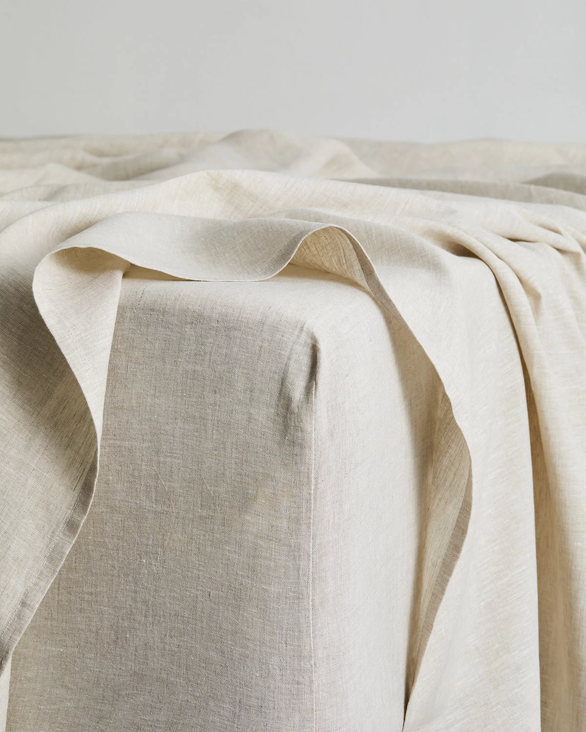Oatmeal 100% French Flax Linen Fitted Sheet 3 Oatmeal 100% French Flax Linen Fitted Sheet