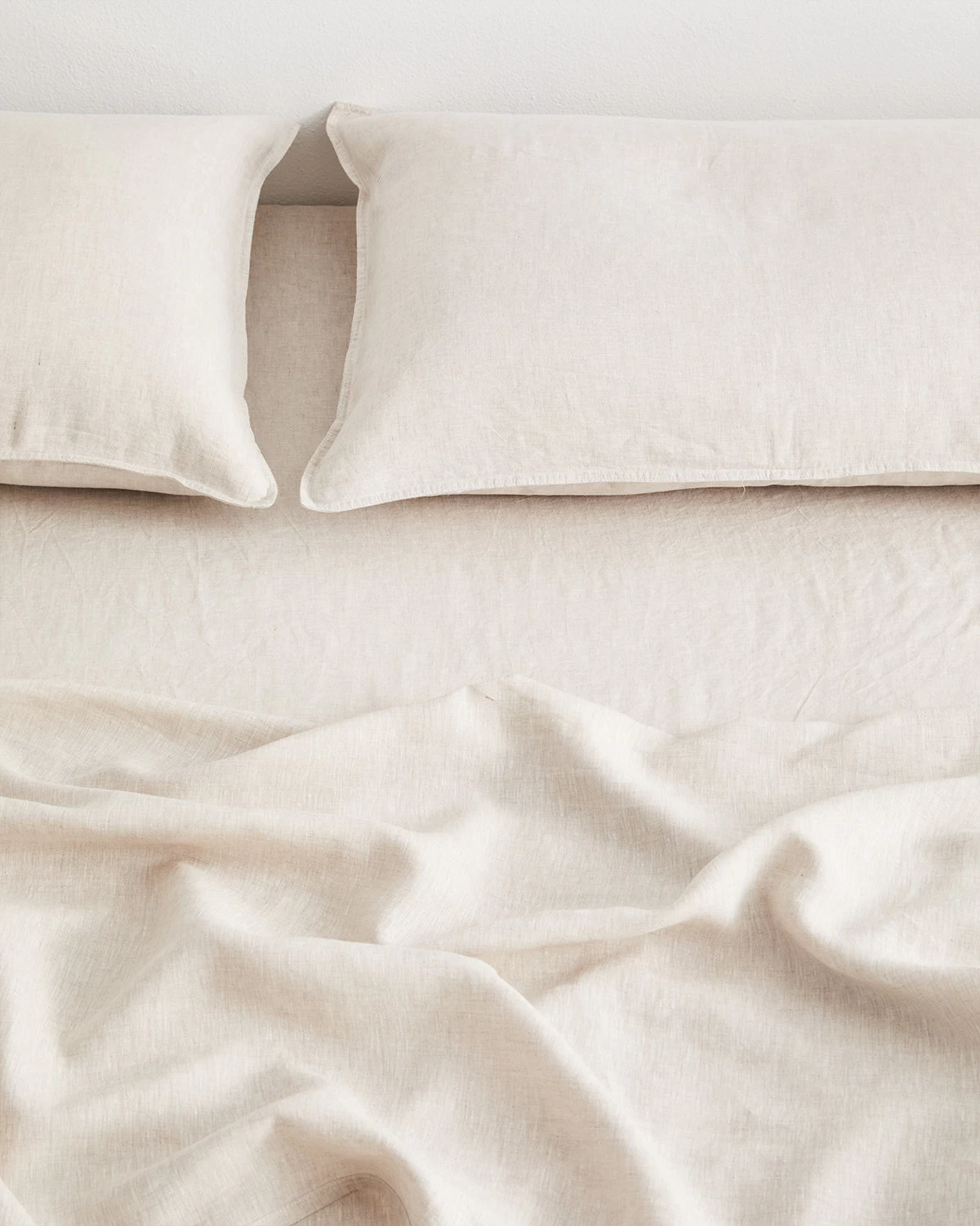 Oatmeal 100% French Flax Linen Fitted Sheet 5 Oatmeal 100% French Flax Linen Fitted Sheet - Image 3