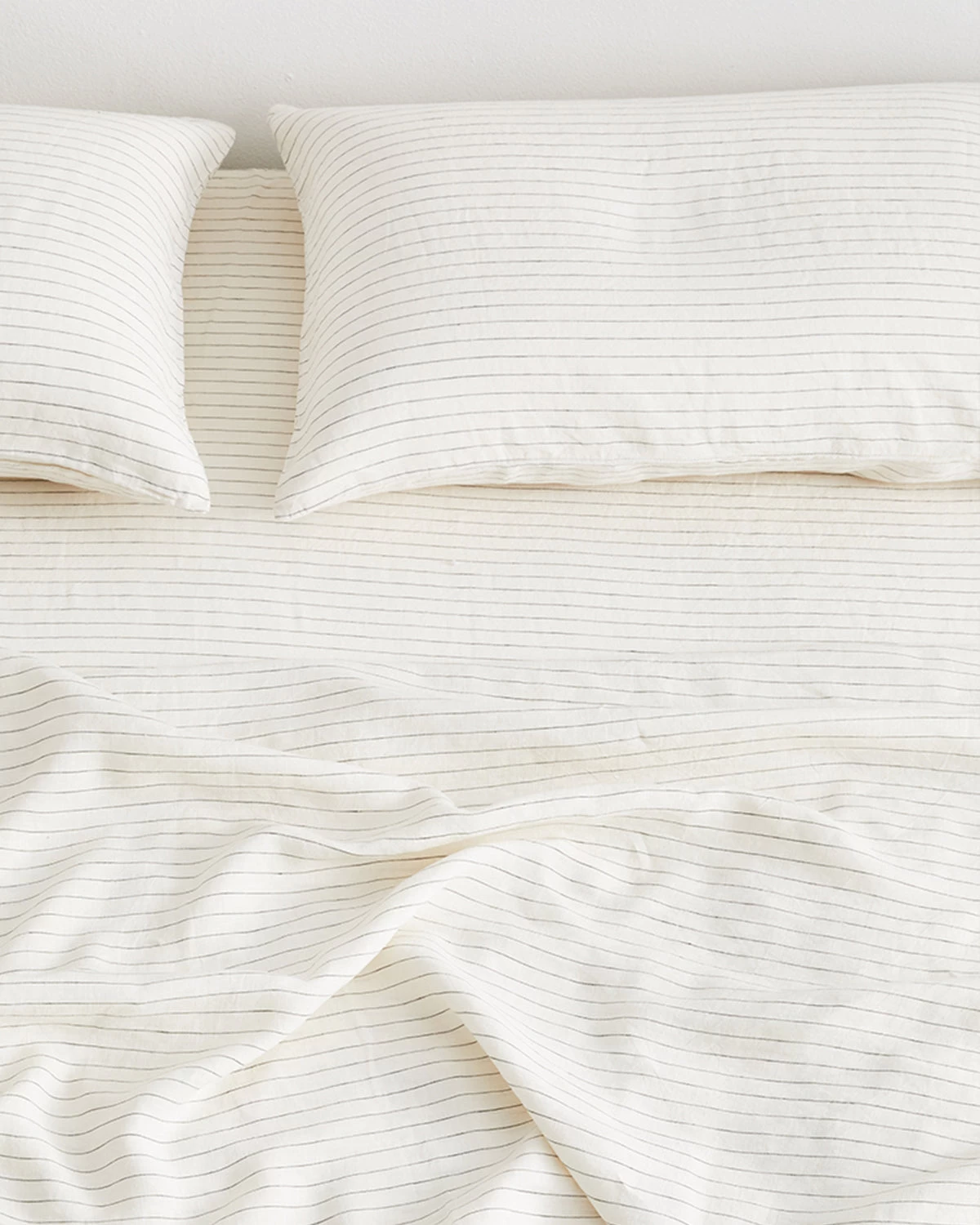 Stripe 100% French Flax Linen Fitted Sheet 5 Stripe 100% French Flax Linen Fitted Sheet - Image 3