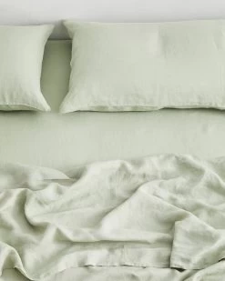 Sage 100% French Flax Linen Fitted Sheet 9 Sage 100% French Flax Linen Fitted Sheet -Bed Series Store FITTEDSHEET02 992af9cd e9ea 4098 a97c 3e15d4730d53