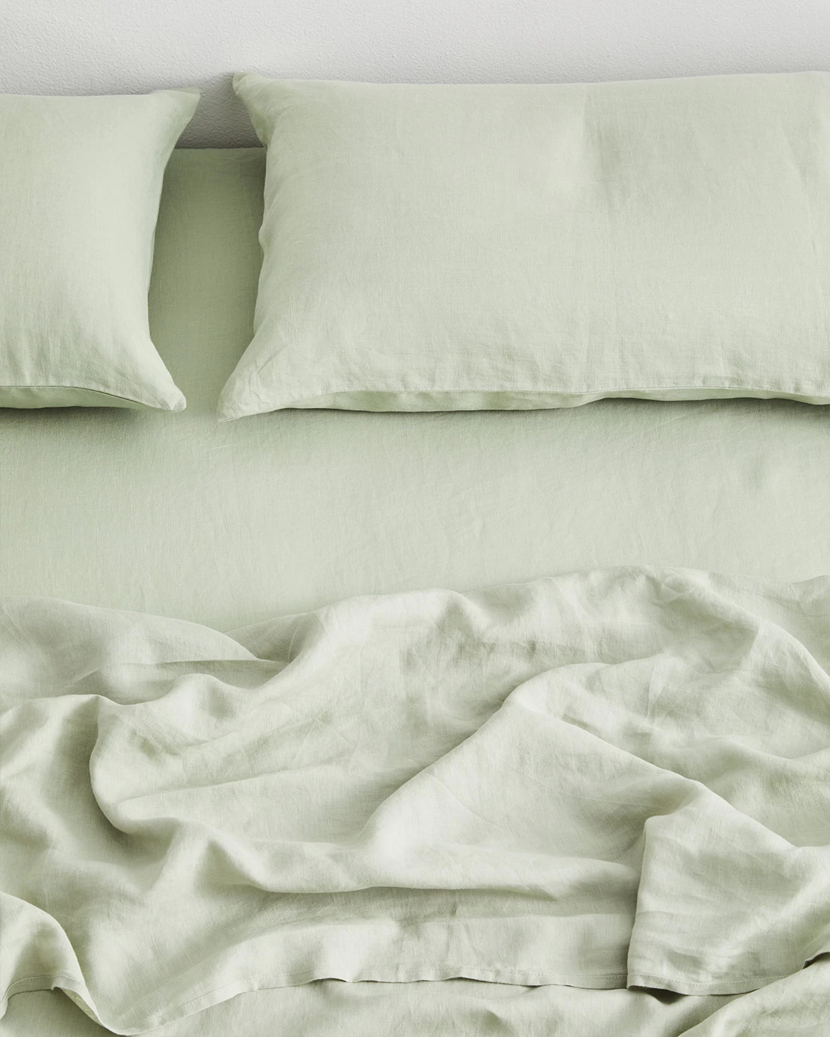 Sage 100% French Flax Linen Fitted Sheet 5 Sage 100% French Flax Linen Fitted Sheet - Image 3