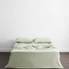 Sage 100% French Flax Linen Flat Sheet -Bed Series Store FLATSHEET01 b1d0c2d7 c74a 4579 b647 7838b486c721