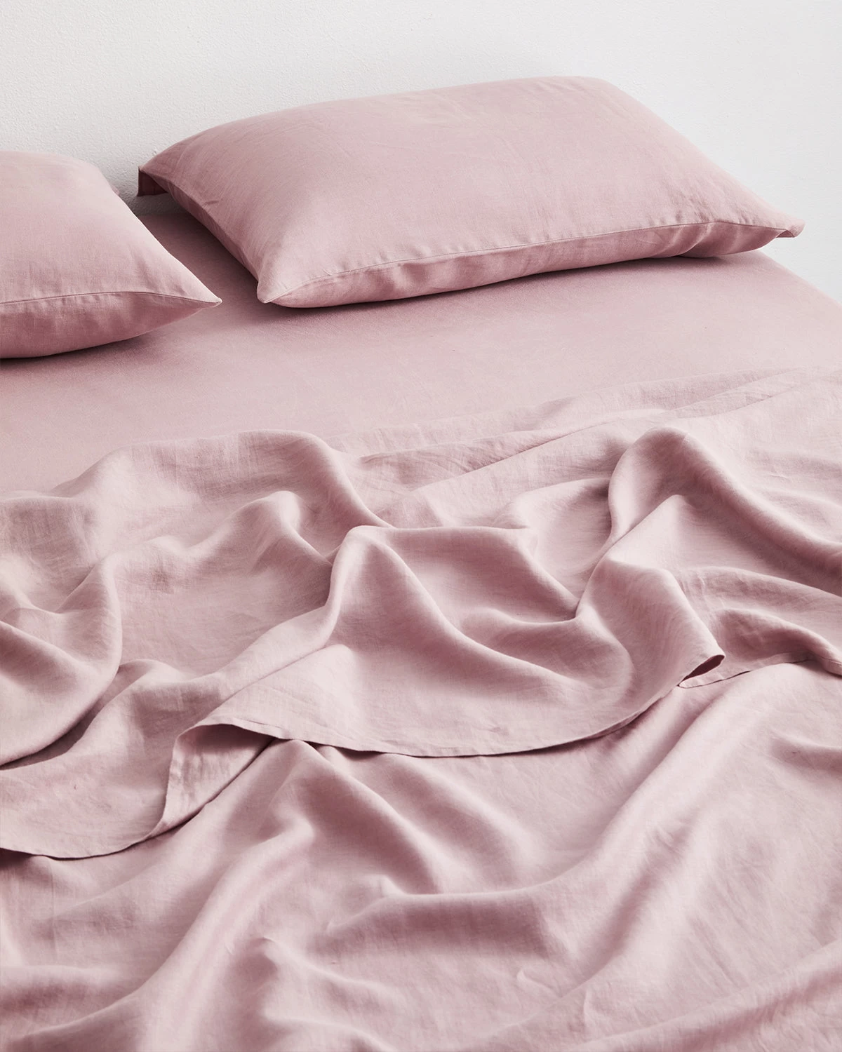 Lavender 100% French Flax Linen Flat Sheet 4 Lavender 100% French Flax Linen Flat Sheet - Image 2