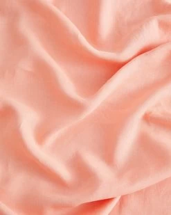 Peach 100% French Flax Linen Flat Sheet -Bed Series Store FLATSHEET03 17f1e3e6 a497 4227 87d2 c527af643be0