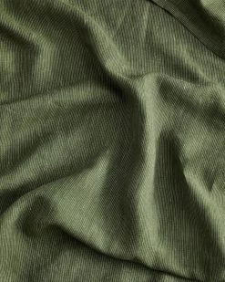 Olive Stripe 100% French Flax Linen Flat Sheet -Bed Series Store FLATSHEET03 3a8de766 d21f 44fd 8e51 58b11f4a00e3