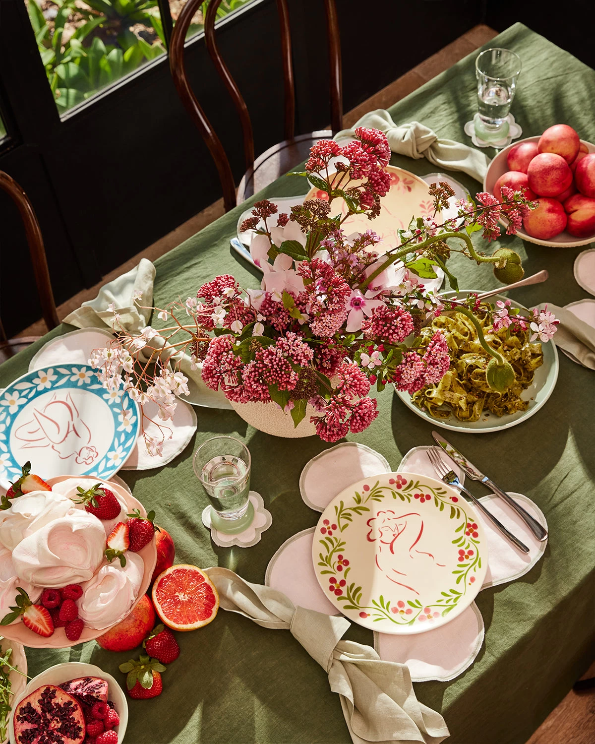 Rosewater & Sage 100% French Flax Linen Cloud Coasters (Set Of Four) 5 Rosewater & Sage 100% French Flax Linen Cloud Coasters (Set Of Four) - Image 3