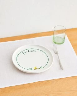 Gemma Bamforth X Bed Threads 'Fiori Di Zucca' Ceramic Dinner Plate