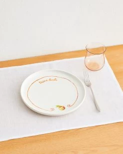 Gemma Bamforth X Bed Threads 'Pesca Dorata' Ceramic Dinner Plate