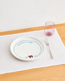 Gemma Bamforth X Bed Threads 'Radicchio Di Chioggia' Ceramic Dinner Plate