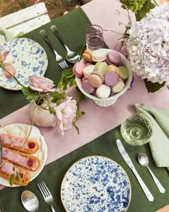 Lavender 100% French Flax Linen Tablecloth -Bed Series Store LAVENDER 3