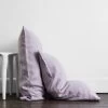 Lilac 100% French Flax Linen Pillowcases (Set Of Two) -Bed Series Store LILAC 02