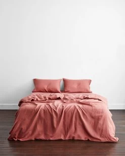 Pink Clay 100% French Flax Linen Pillowcases (Set Of Two) 9 Pink Clay 100% French Flax Linen Pillowcases (Set Of Two) -Bed Series Store PILLOWCASE03 ef3a4518 750c 4830 95cc 4d26d04bf1f1