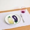 Bed Threads 'Eggplant' Ceramic Dinner Plate -Bed Series Store PLATE EGG 02