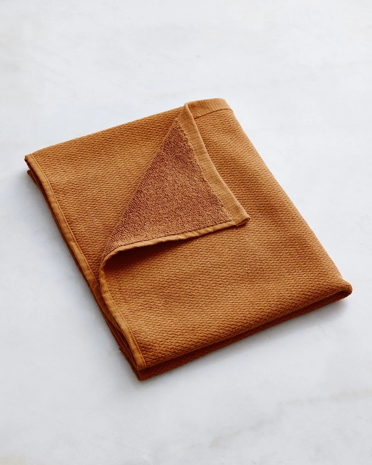 Rust 100% French Flax Linen Bath Mat 4 Rust 100% French Flax Linen Bath Mat - Image 2