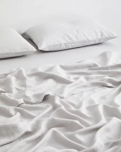 Fog 100% Flax Linen Sheet Set -Bed Series Store SHEETSET03 5fd91fea b917 4833 b33c 0a10d9b89fcb