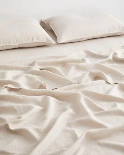 Oatmeal 100% Flax Linen Sheet Set -Bed Series Store SHEETSET03 b2bbe771 5387 4458 99aa d2b148bed777