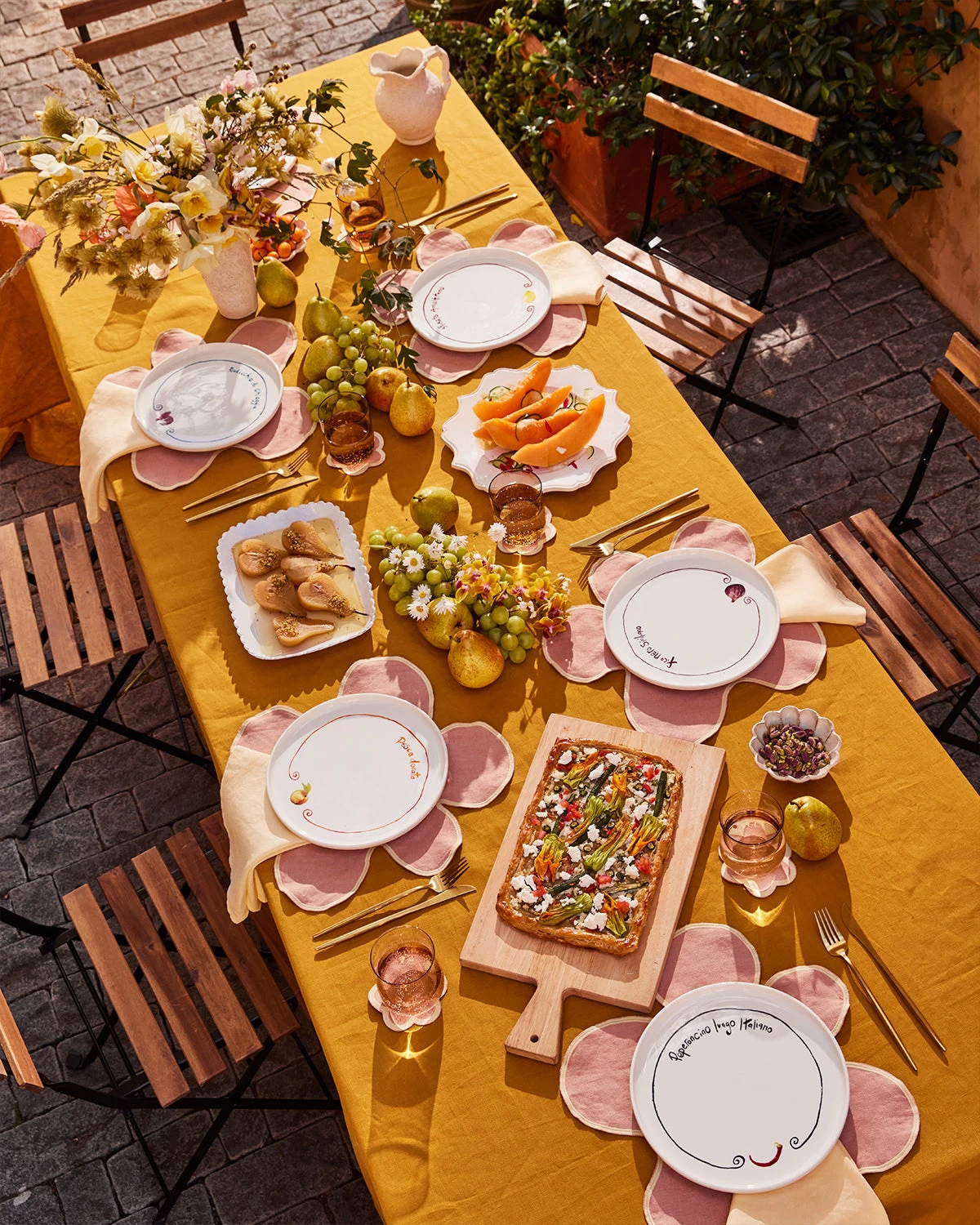 Turmeric 100% French Flax Linen Tablecloth 5 Turmeric 100% French Flax Linen Tablecloth - Image 3