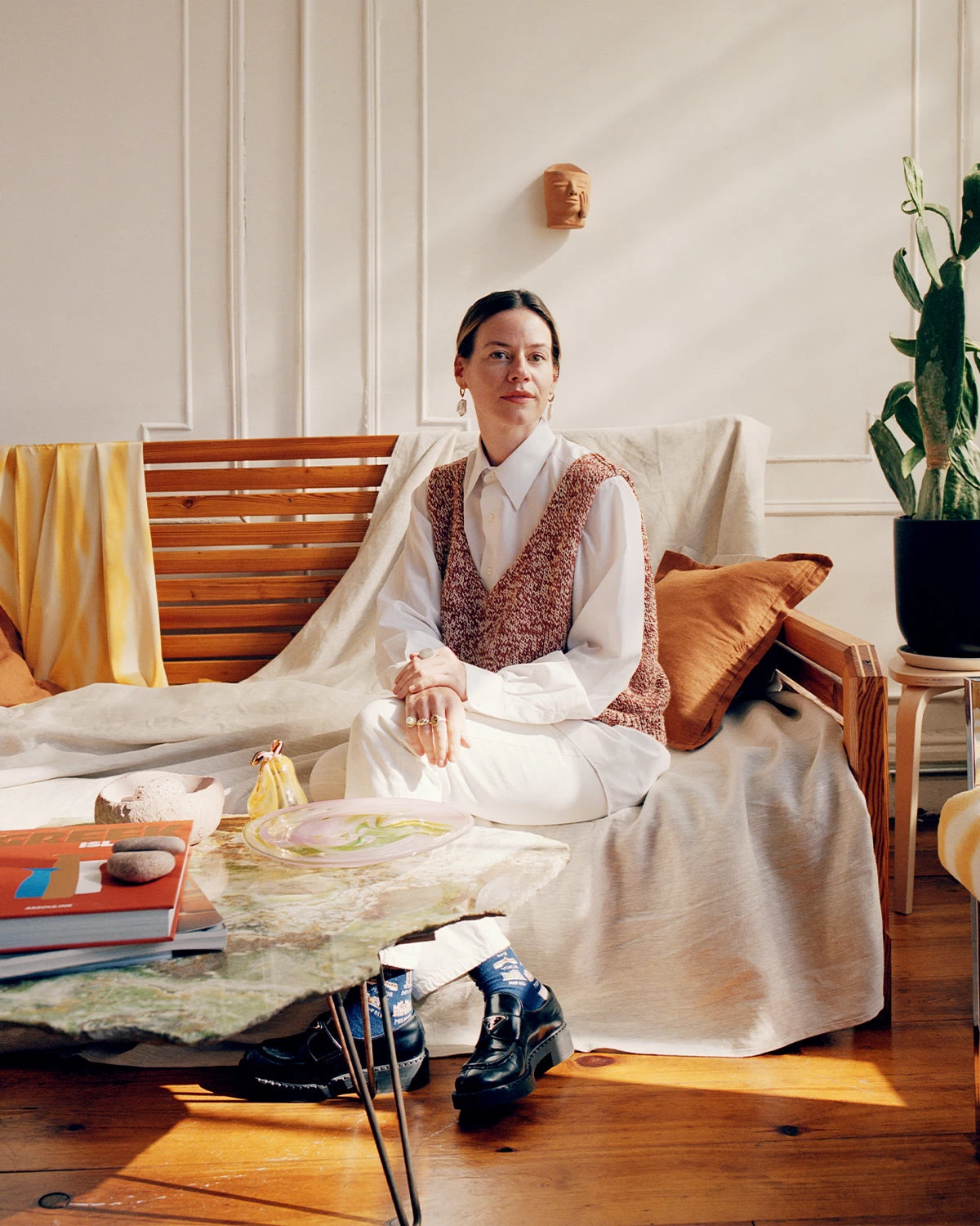 Upstate Handblown Platter In Watermelon 6 Upstate Handblown Platter In Watermelon - Image 4