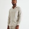 Oatmeal 100% French Flax Linen Men's Long Sleeve Shirt -Bed Series Store b d22d506a 205d 4020 8894 1b95bb515327