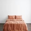 Hazelnut 100% French Flax Linen Bedding Set -Bed Series Store bedding 01