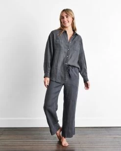 Charcoal Long Sleepwear Set -Bed Series Store cha 04 6642efc2 238b 4f1f ac73 43c71950f3b6