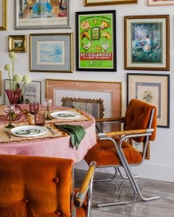 Terracotta & Rust 100% French Flax Linen Scalloped Placemats (Set Of Four) -Bed Series Store dani k dining 28fdb199 968f 404b b27f 4d22c1cf39fc