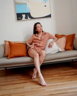 Hazelnut 100% French Flax Linen Short Sleeve Shirt -Bed Series Store hazelnut2 cf7cc9fd 91b8 4b42 8071 cbab30d5e78e